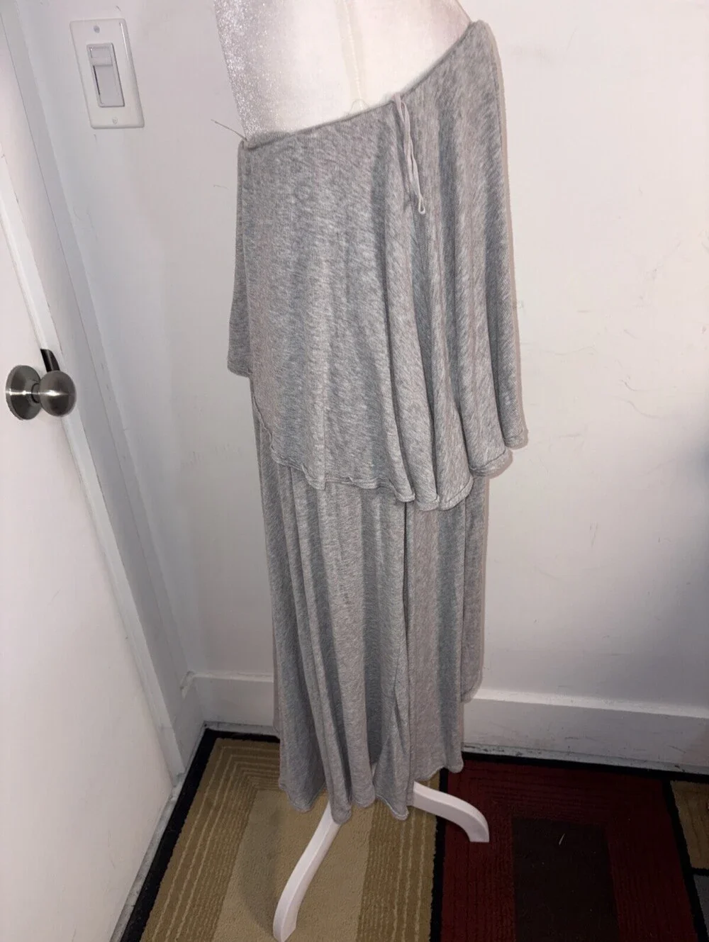 New Free People Layered Wrap Ruffle Maxi Skirt Medium